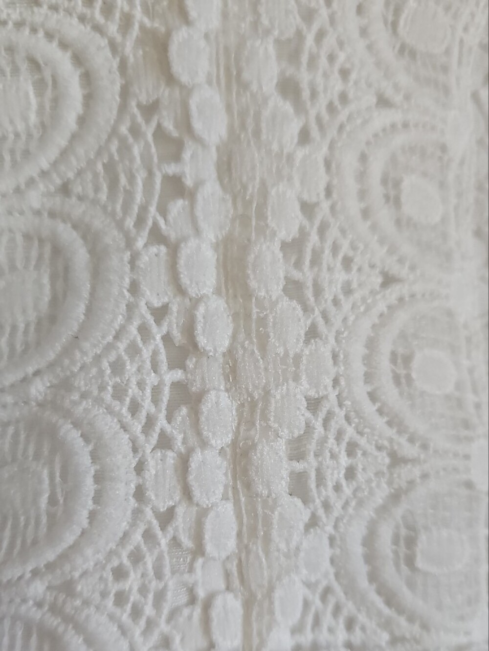 Rebellion White V-Neck Lace-Trim Maxi Dress - Picture 4 of 11